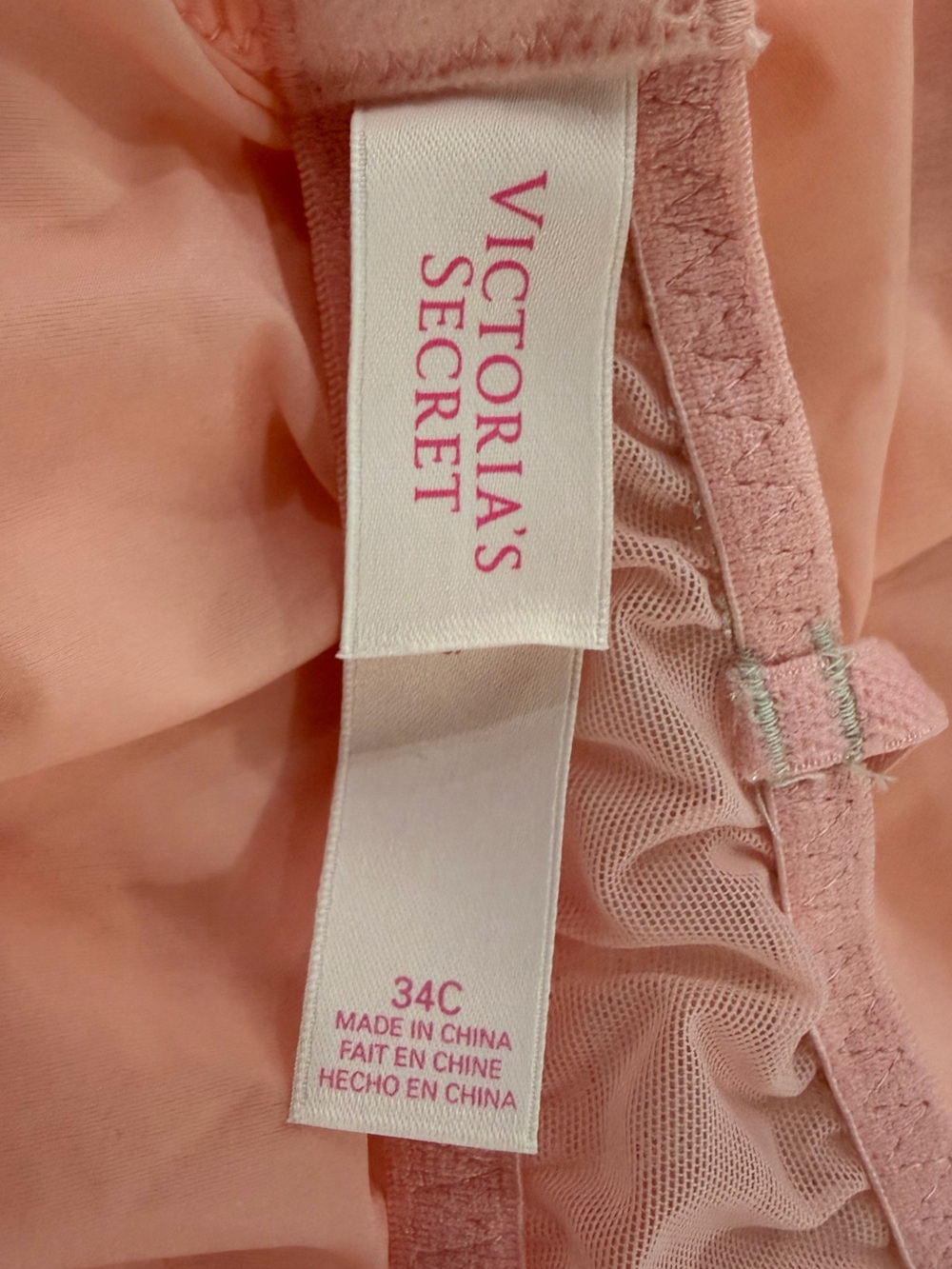 Victoria's Secret Peach Lace-Trim Chemise - Picture 8 of 11